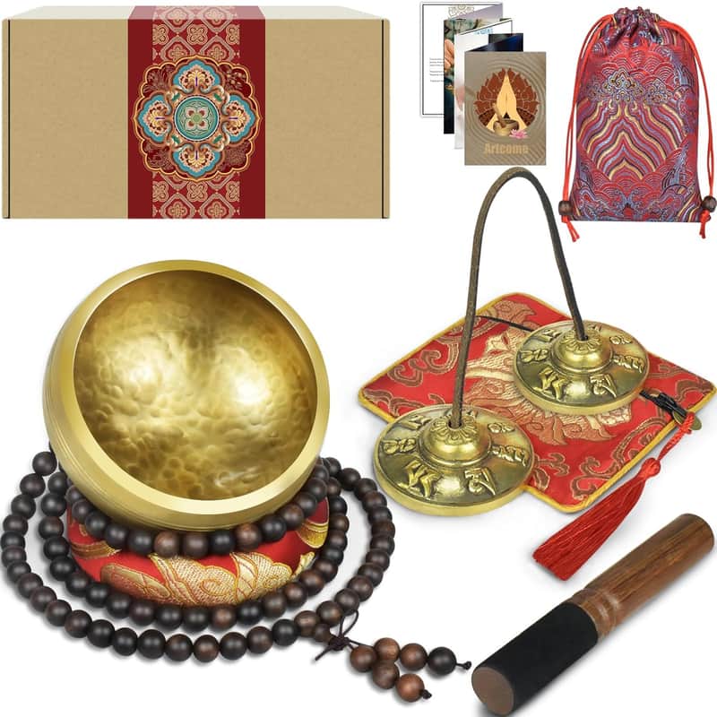 2025 Unbranded 7Pcs Tibetan Meditation Set - Tibetan Singing B...