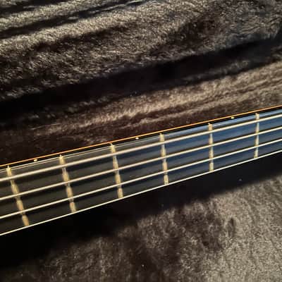 Barrington ntb 332 bass guitar. with midi installed 1990 blue flame image 8