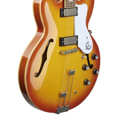 Epiphone Riviera Semi Hollow Archtop Royal Tan image 9