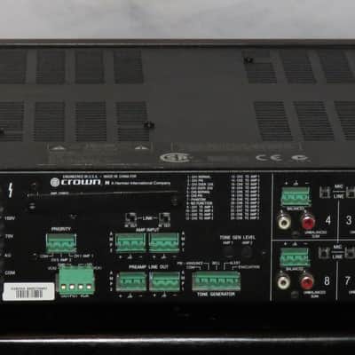 Crown 280MA 280 MA 8-Channel Stereo Mixer / Amplifier (80W x 2, 70V, Commercial Install) image 8