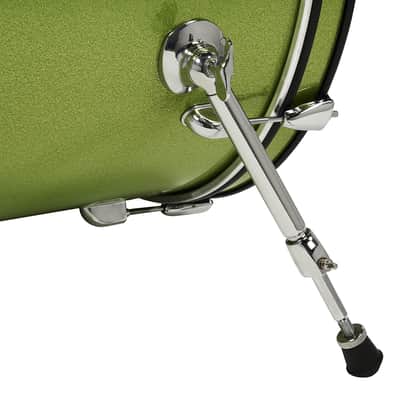 Pacific Drums Center Stage Complete Drumkit, 5 Drum Set, Electric Green Sparkle, 7x10, 8x12, 12x14 Floor, 14x20 Kick, 5x14 Snare (PDCE2015KTEL) image 5