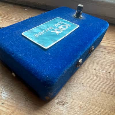 Vintage rare 1970s Foxx Tone Machine guitar pedal blue octave fuzz original Not a Reissue! image 2