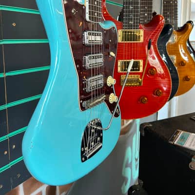Fender 60th Anniversary Triple Jazzmaster Daphne Blue 2018 Electric Guitar image 3
