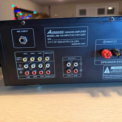 Acesonic AM-145 80 Watt Karaoke Mixing Amplifier Serviced Works Great Very Rare! image 11