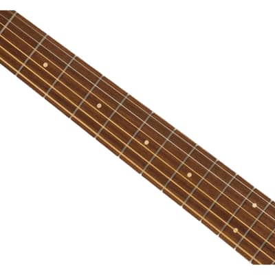 Fender Malibu Player A/E Guitar - Natural w/ Walnut FB image 3