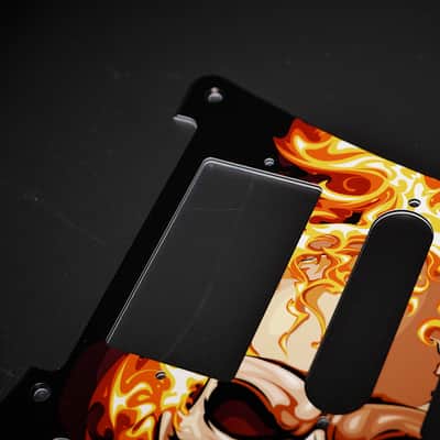 Burning Skull / Ibanez Pickguard / RG350 / JEMJR / Graphic / Stormguitar image 7