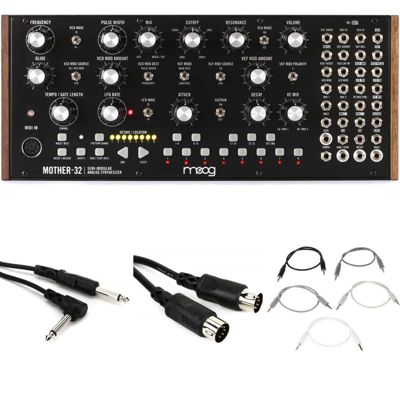 Moog Mother-32 Module with 1/4-inch Cables and MIDI Cables image 1