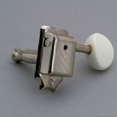 Gotoh SD91 Vintage Style Tuning Keys (6), Plastic Buttons, 15:1, NICKEL