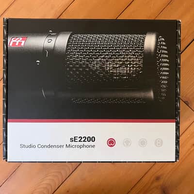 sE Electronics sE2200 Large Diaphragm Cardioid Condenser Microphone 2019 - Present - Black image 2