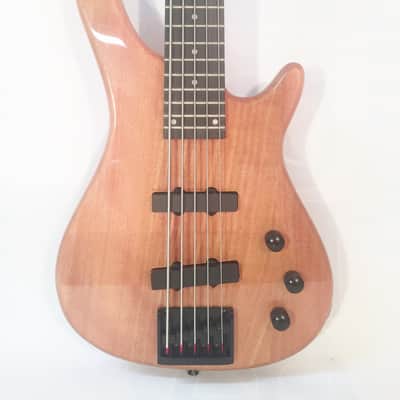 Stadium 5-String Bass Guitar-Natural Gloss Finish-2-J Bass style Pickups-NEW-w/Shop Setup! image 2
