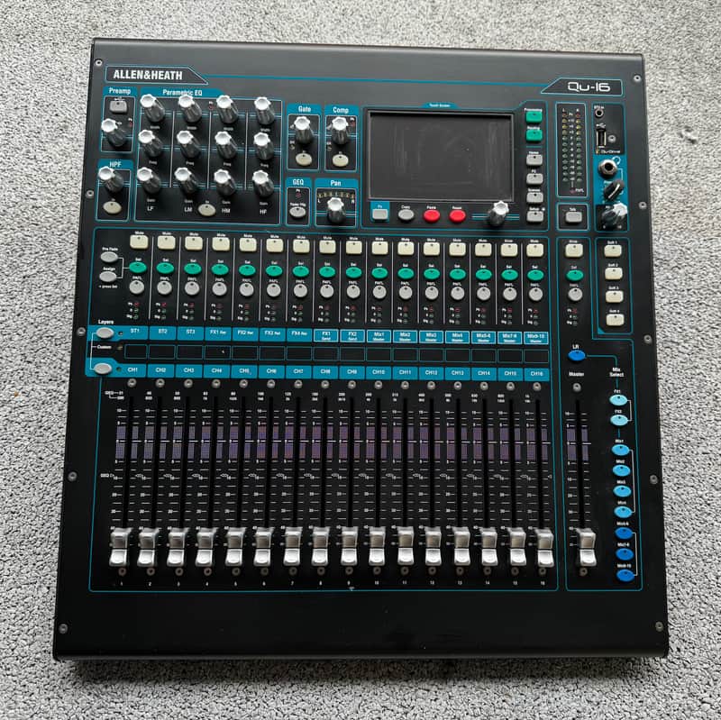 Allen & Heath QU-16C Chrome Edition 16-Channel Digital Mixer 2010s - Black image 1