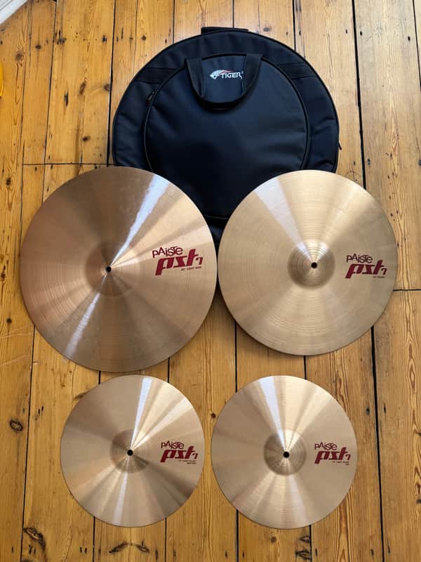 Paiste PST7 Cymbals with Tiger Cymbal Bag and Dividers image 1