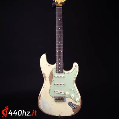Fender Custom Shop Limited Edition 60 Dual-Mag II Stratocaster Super Heavy Relic Aged Vintage White 1960 image 5