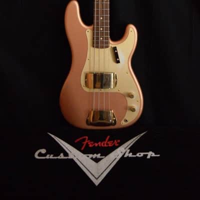 Fender Custom Shop Golden Rose '59 Precision Bass Relic Rosewood Copper Metalic image 1