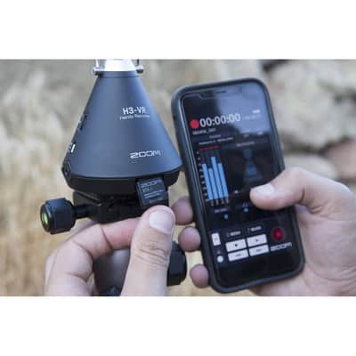 Zoom H3-VR 360° VR Audio Recorder with BTA-1 Bluetooth Adapter and Universal Windscreen image 6