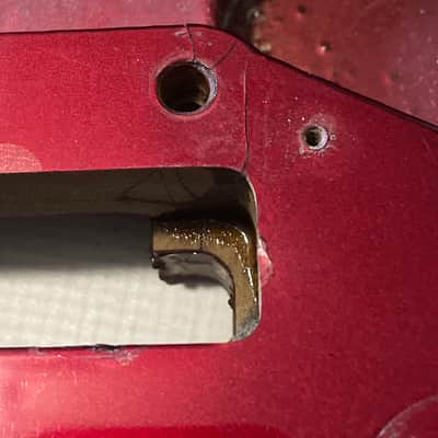 1984 Kramer USA Pacer Deluxe C Series Plate Candy Apple Red Guitar Body Floyd Ready image 5