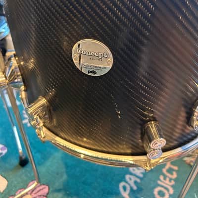 PDP Concept Maple 5pc Carbon Fiber Drum Set 18x22, 8x10, 12x14, 14x16, 5.5x14sn image 8