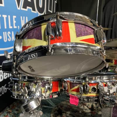 Rick Allen's Def Leppard 2016 Tour "Union Jack" Drum Kit. Yamaha, Hart, Custom. AUTOGRAPHED! Authenticated! image 11