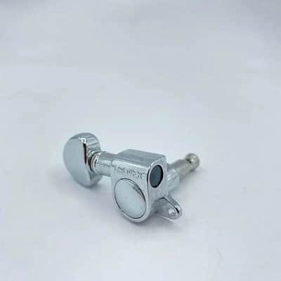 Grover Left Handed inline Guitar 6R Tuning Pegs Machine Heads in Chrome image 4
