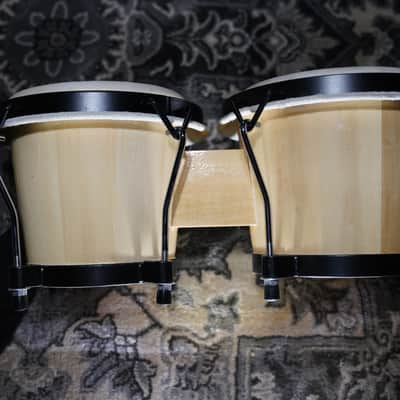 Stagg BW-70-N 6-Inch & 7-Inch Traditional Wooden Bongo Set Natural image 2