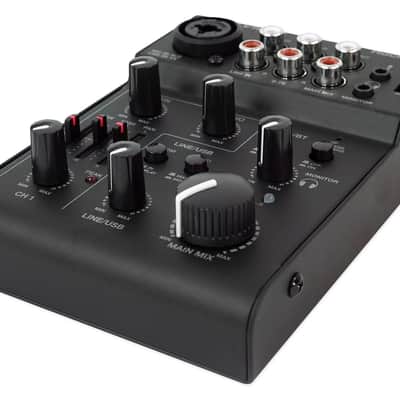 Rockville RockMix 5 Ch Mixer w/USB Interface, Bluetooth, Echo, EQ+AKG Headphones image 10