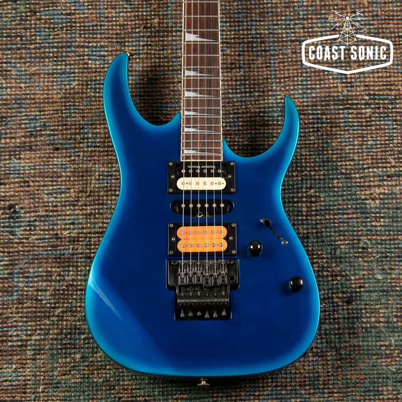 1995 Ibanez RGR470 RG Series, Fujigen made in Japan MIJ, Jewel Blue burst, image 1