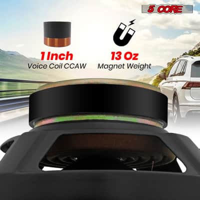 5 Core 8 Inch Car Woofer Audio 4Pcs 1000W 4Ohm Deep Bass Subwoofer Component Loud Speaker System image 6