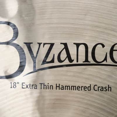 Meinl Byzance 18" Extra Thin Hammered Crash Cymbal image 7