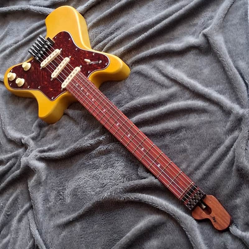 Neocas+er | Al Cobb Luthier handmade, classic-styled, vintage-inspired, headless, multiscale guitar image 1