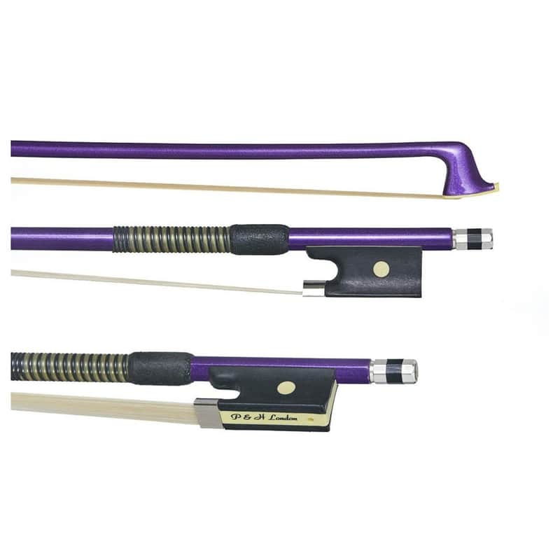 Stentor P & H Fiberglass Violin Bow 3/4 size Purple Purple