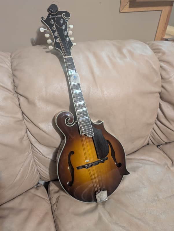 Eastman MD615-GB F-Style F-Hole Electric Mandolin Goldburst Finish image 1