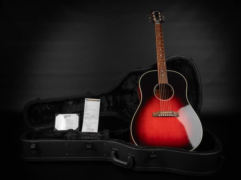 2021 Gibson Slash Signature J-45 - Vermillion Burst | USA All Solid Slope Shoulder Dreadnought Acoustic Guitar Guns N' Roses L.R. Baggs Pickup | CoA OHSC