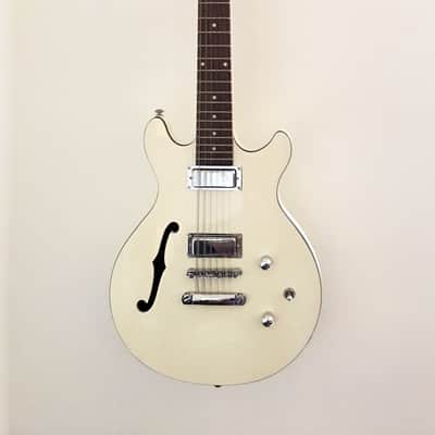 Daisy Rock Retro-H 12S: Sparkle White Semi-Hollow 12-String  Electric image 1