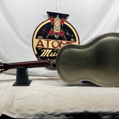 Regal RC-43 Antiqued Nickel-Plated Body Triolian Resonator Guitar image 8