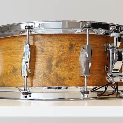 Canopus Maize Yellow Birch 5.5" x 14" Snare Drum w/ VIDEO! YBR-1455 image 3