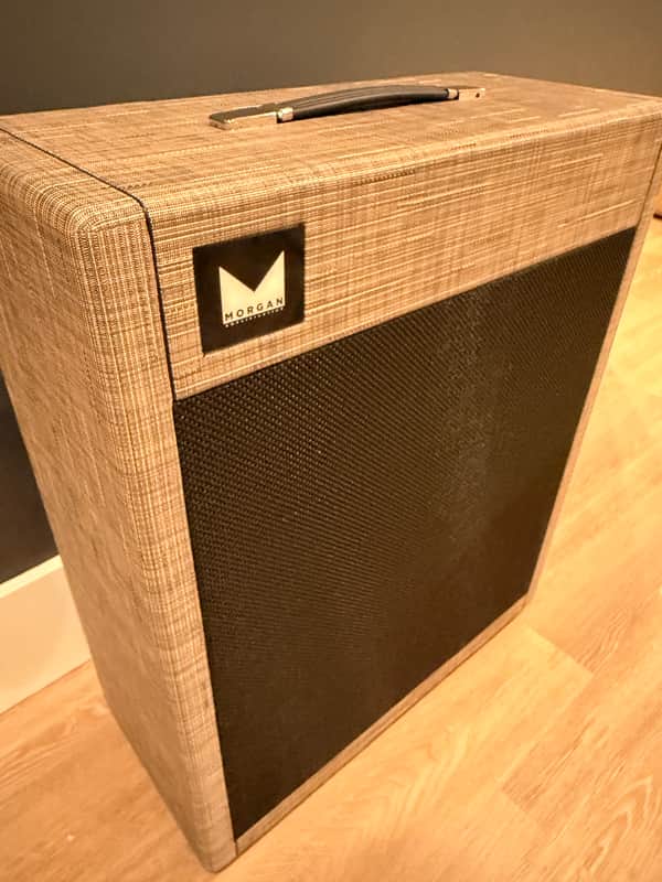 Morgan Amplification M212V Vertical 2x12" Guitar Speaker Cabinet 2010s - Driftwood image 1