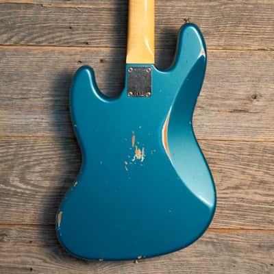 Used Fender 2023 Custom Shop 1964 Jazz Bass Relic - Ocean Turquoise w/OHSC image 11