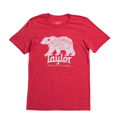 Taylor Men's California Bear T in Red in Large image 1