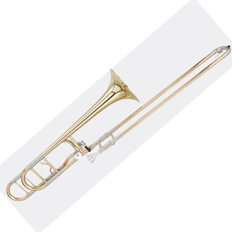 Blessing Tenor Trombone, .547" Bore, Open Wrap, F Rotor, Yellow Brass Bell image 1