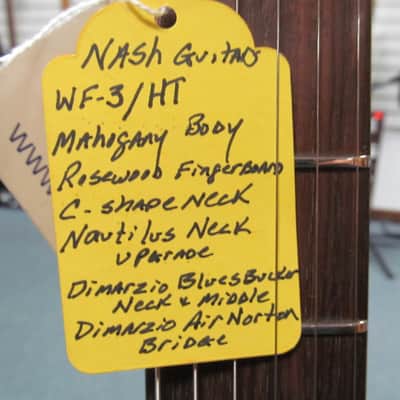 Nash Guitars - The Wayfarer - WF-3/HT/Naut - Clear Red w/ Nash Hard-shell case image 3