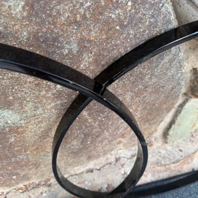 TWO Vintage 26" Bass Drum hoops Piano Black PAIR - 1 1/8 inches image 3