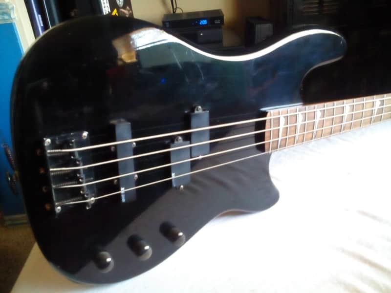 Ultra Rare 1987 Vintage Ovation Celebrity BC-2 Solid Body Bass Guitar (Black) With RR Gig Bag image 1