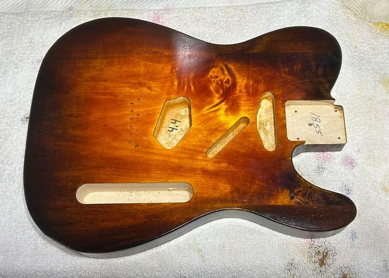 Tobacco Burst Basswood T-style guitar body - USA! image 1