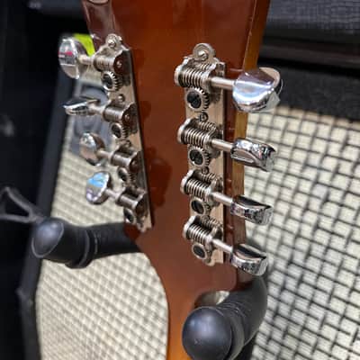 Harmony H-35 “Batwing” Electric Acoustic Mandolin 1972 - Sunburst image 10