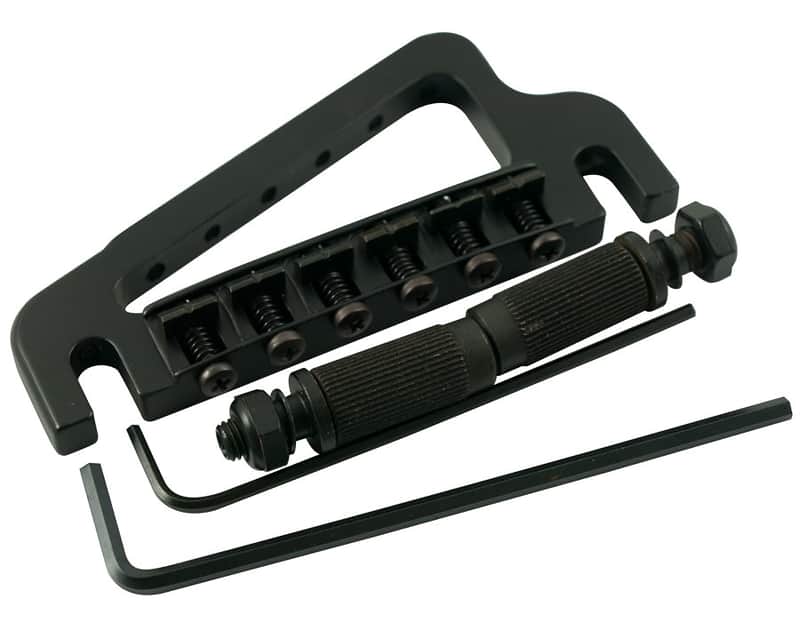 Hipshot 43100B Baby Grand 6-String Fixed Gibson Electric Guitar Bridge - BLACK image 1