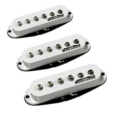 Wilkinson Set of VINTAGE Single Coil Pickups for Strat type Electric Guitars Pump up that second Axe image 1
