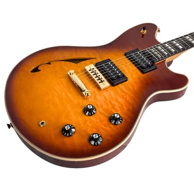 EVH SA-126 Special Electric Semi-Hollow Guitar Quilted Maple Tobacco Sunburst image 8