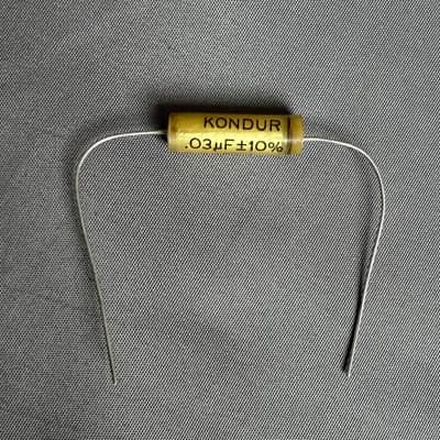 Kondur .03 uF 125V tone Capacitor for electric guitar, Made in Germany in 1964 - audiophile grade image 2