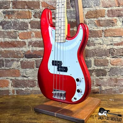 Fender P-Bass *MIJ* Electric Bass w/GB (1990s - Candy Apple Red) image 9