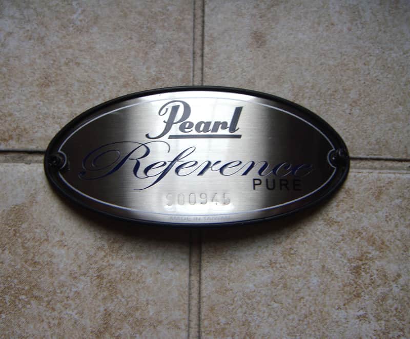 Pearl Reference Pure badge for wood shell snare tom drums (with screws) image 1